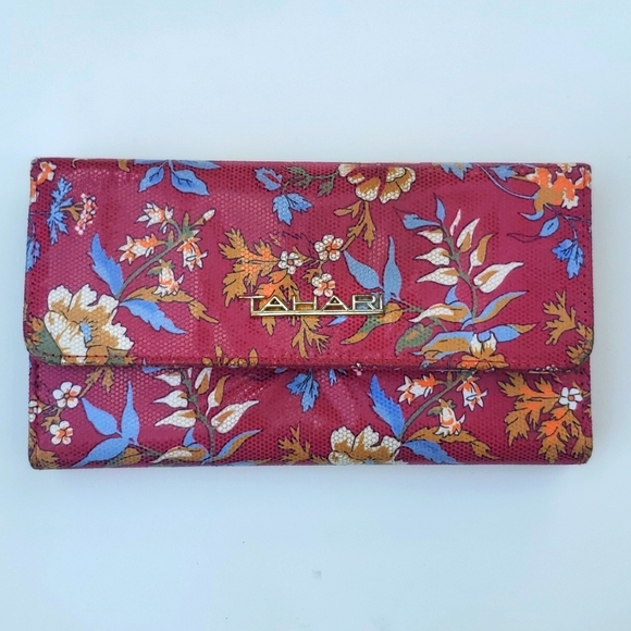 Tahari foral wallet royal flush - Picture 1 of 15